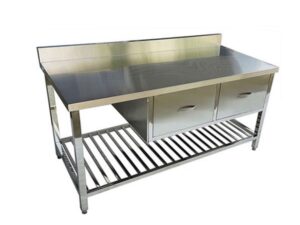 Ban Inox Co Ngan Keo Va Gia Nan Phia Duoi