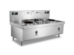 Bếp Á điện 2 họng công nghiệp Mantru.e ZC2-C5040A-W2