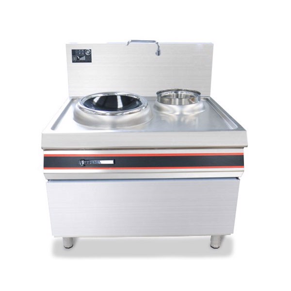 Bếp từ công nghiệp đơn mặt lõm 15kw có bầu nước sạch 2