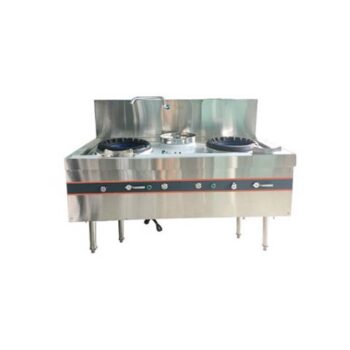 Bếp á 2 họng công nghiệp có 1 vòi nước sạch 3 Bếp á 2 họng công nghiệp có 1 vòi nước sạch 2
