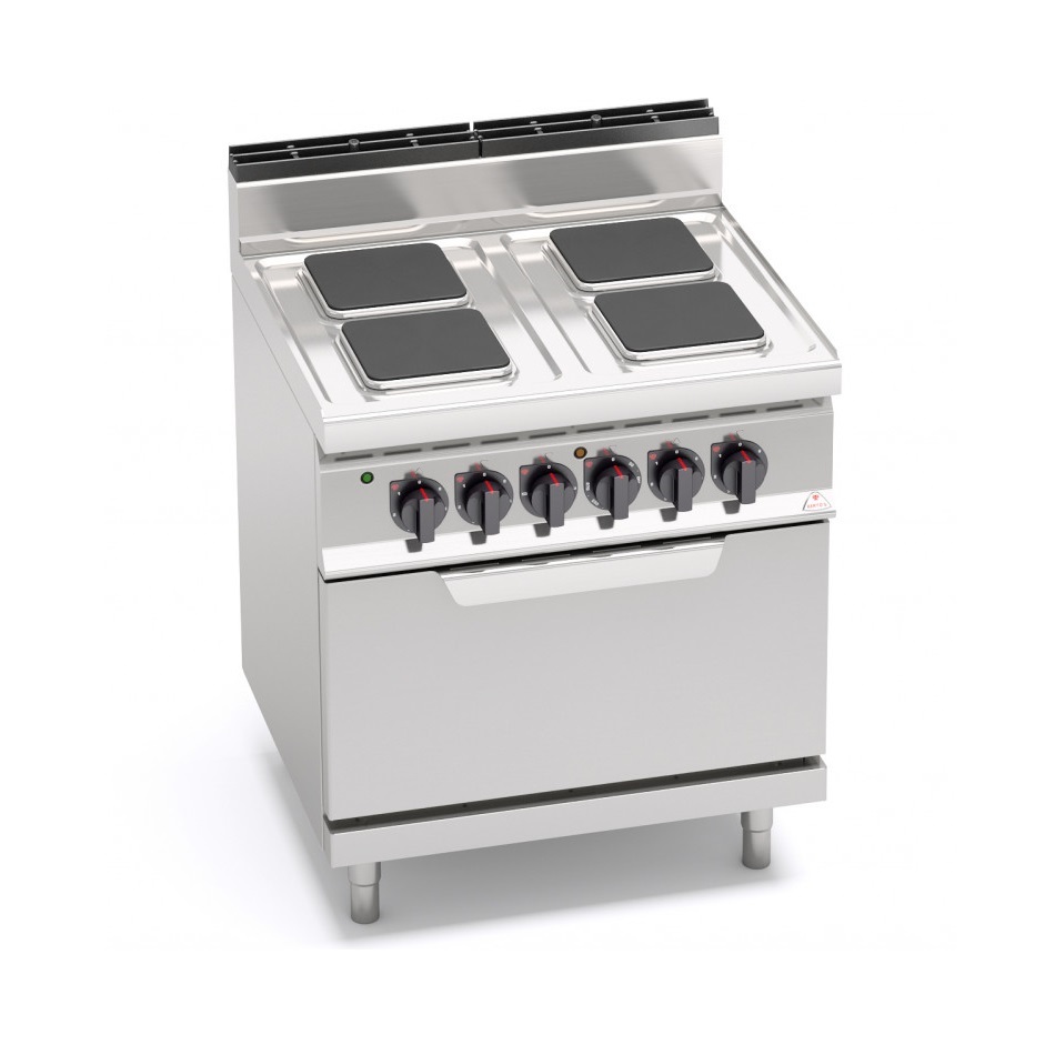 Bếp âu 4 họng vận hành điện vận hành đơn giản với lò nướng E7PQ4 FE Bertos 3 Bếp âu 4 họng vận hành điện vận hành đơn giản với lò nướng E7PQ4 FE Bertos 2