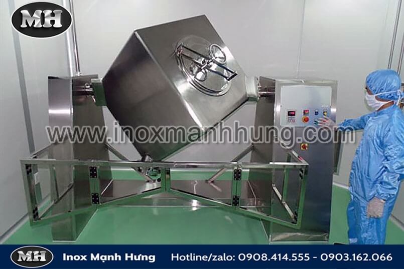 Máy trộn hình lập phương 30kg 3 Máy trộn hình lập phương 30kg 2