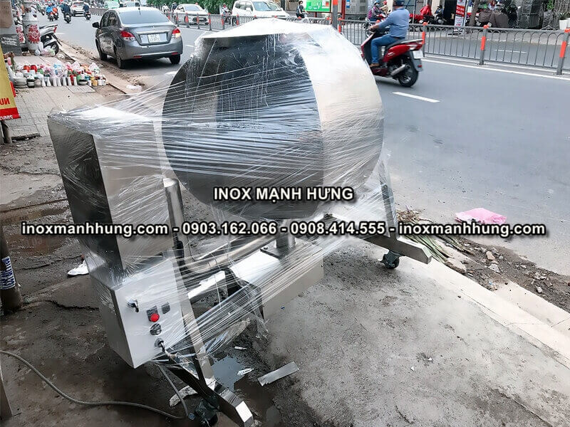 Máy trộn bột làm bánh tráng dạng lồng quay 4