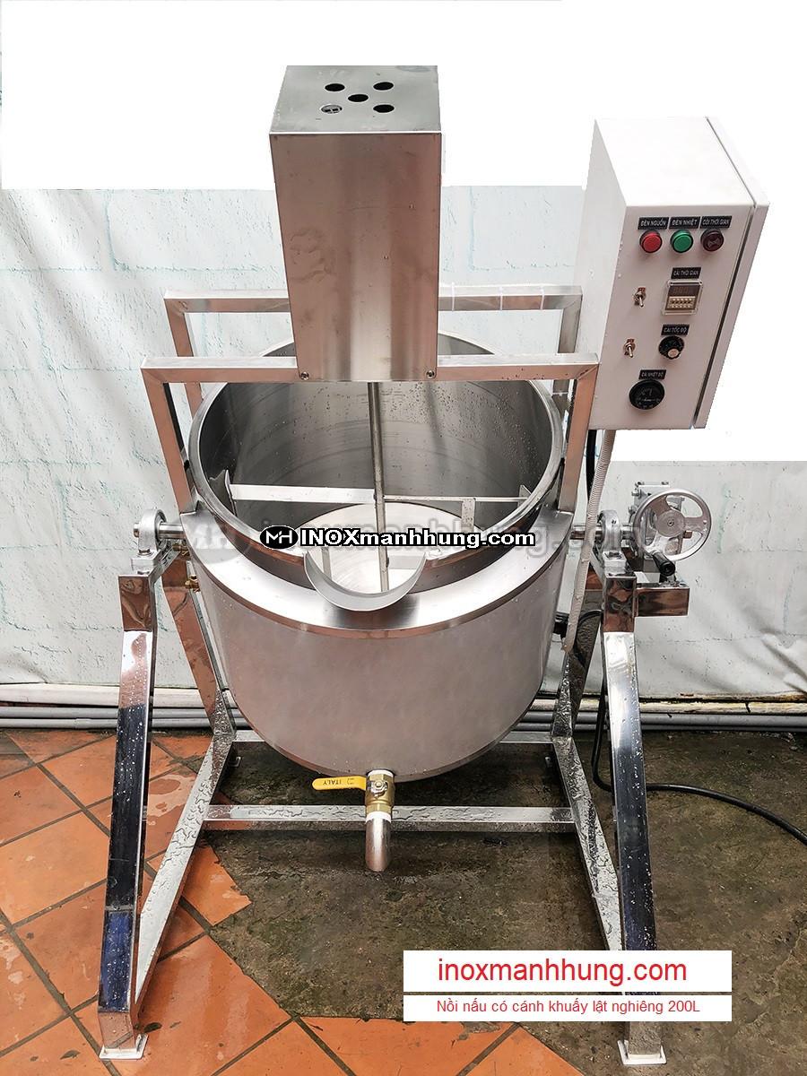 Nồi nấu có cánh khuấy 200l 4