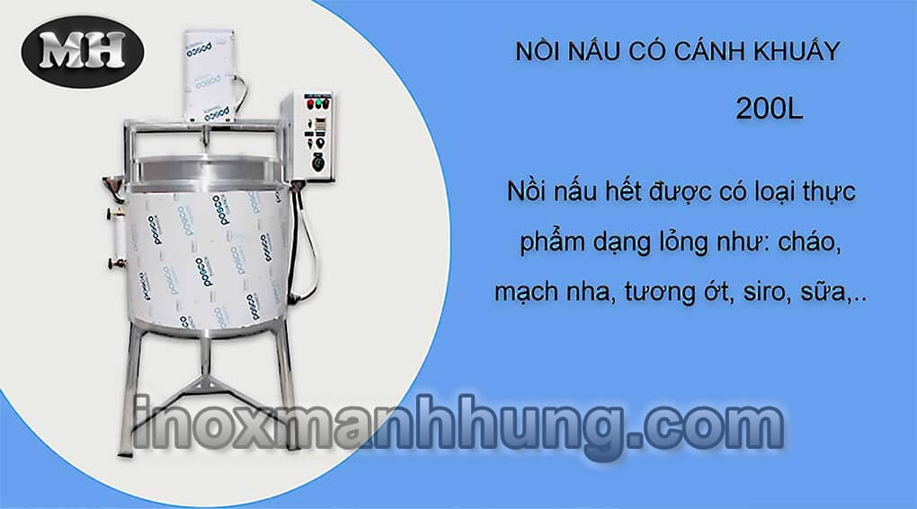 Nồi nấu có cánh khuấy 50l 4