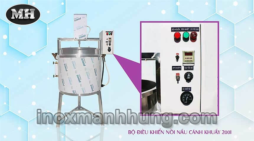 Nồi nấu có cánh khuấy 100l 8